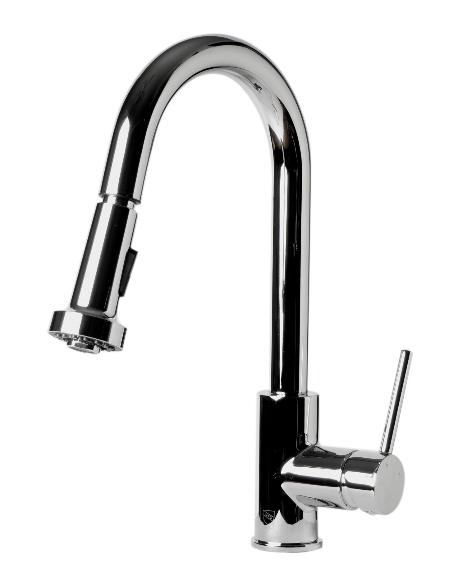 ALFI brand ABKF3262-PC Polished Chrome Sensor Gooseneck Pull Down Kitchen Faucet