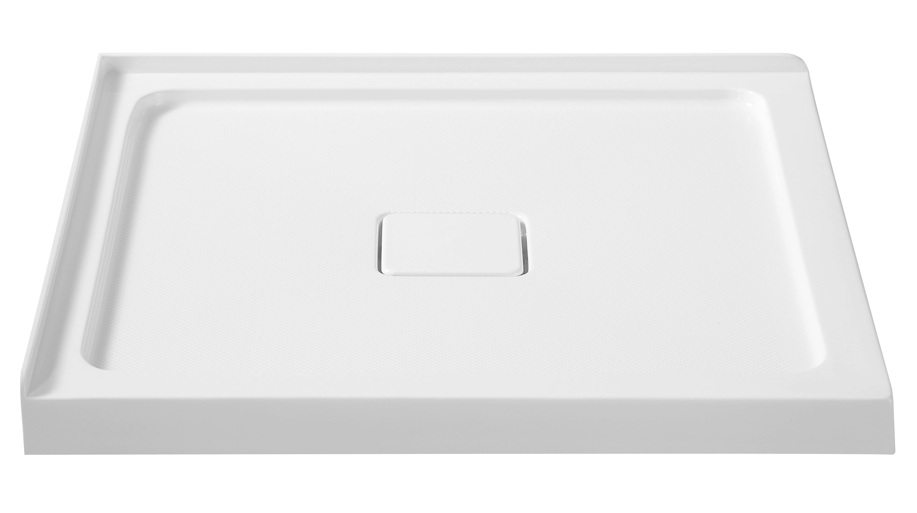 Titan Series 36 in. x 36 in. Double Threshold Shower Base in White