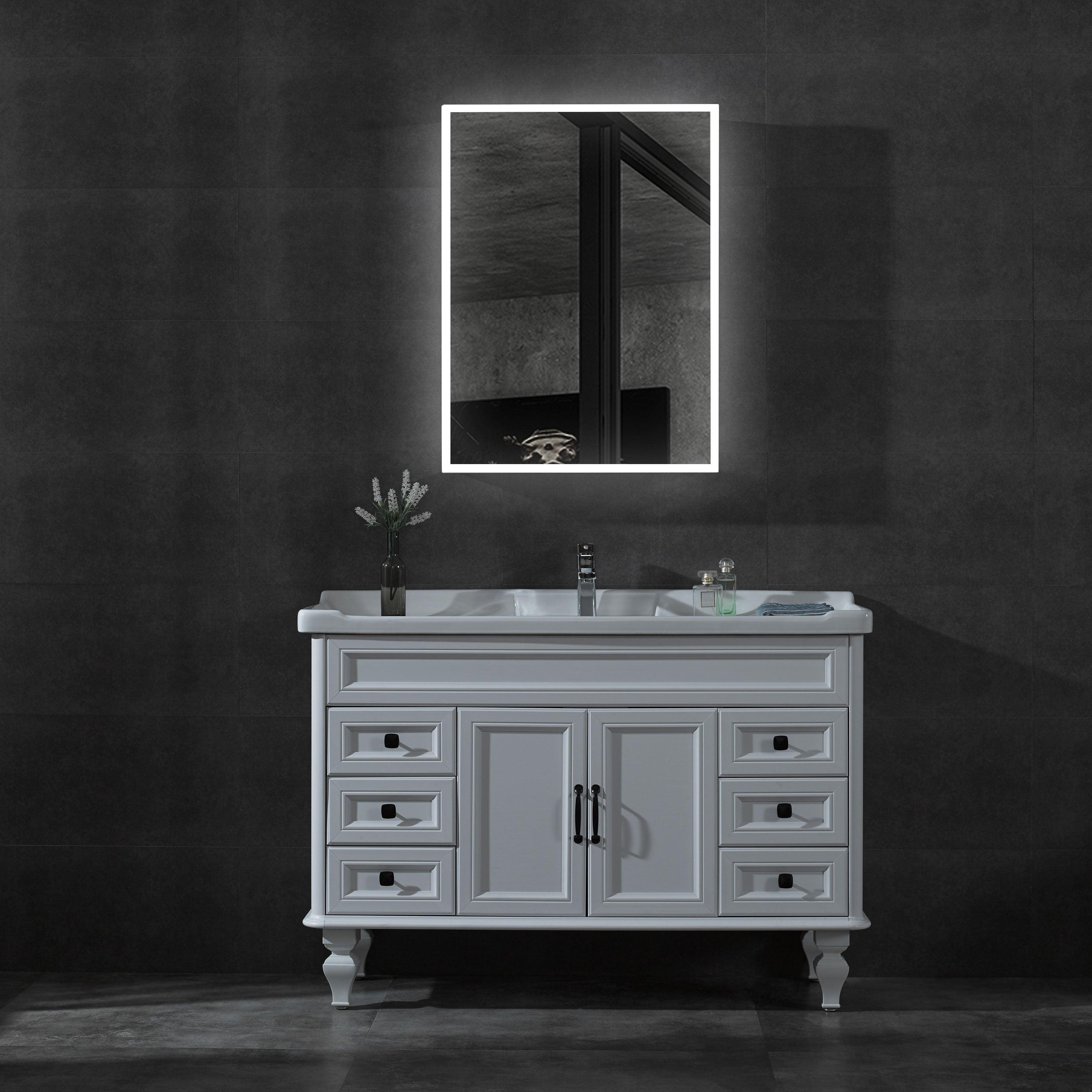 ALFI brand ABMC2432 24" x 32" Single Door LED Light Medicine Cabinet