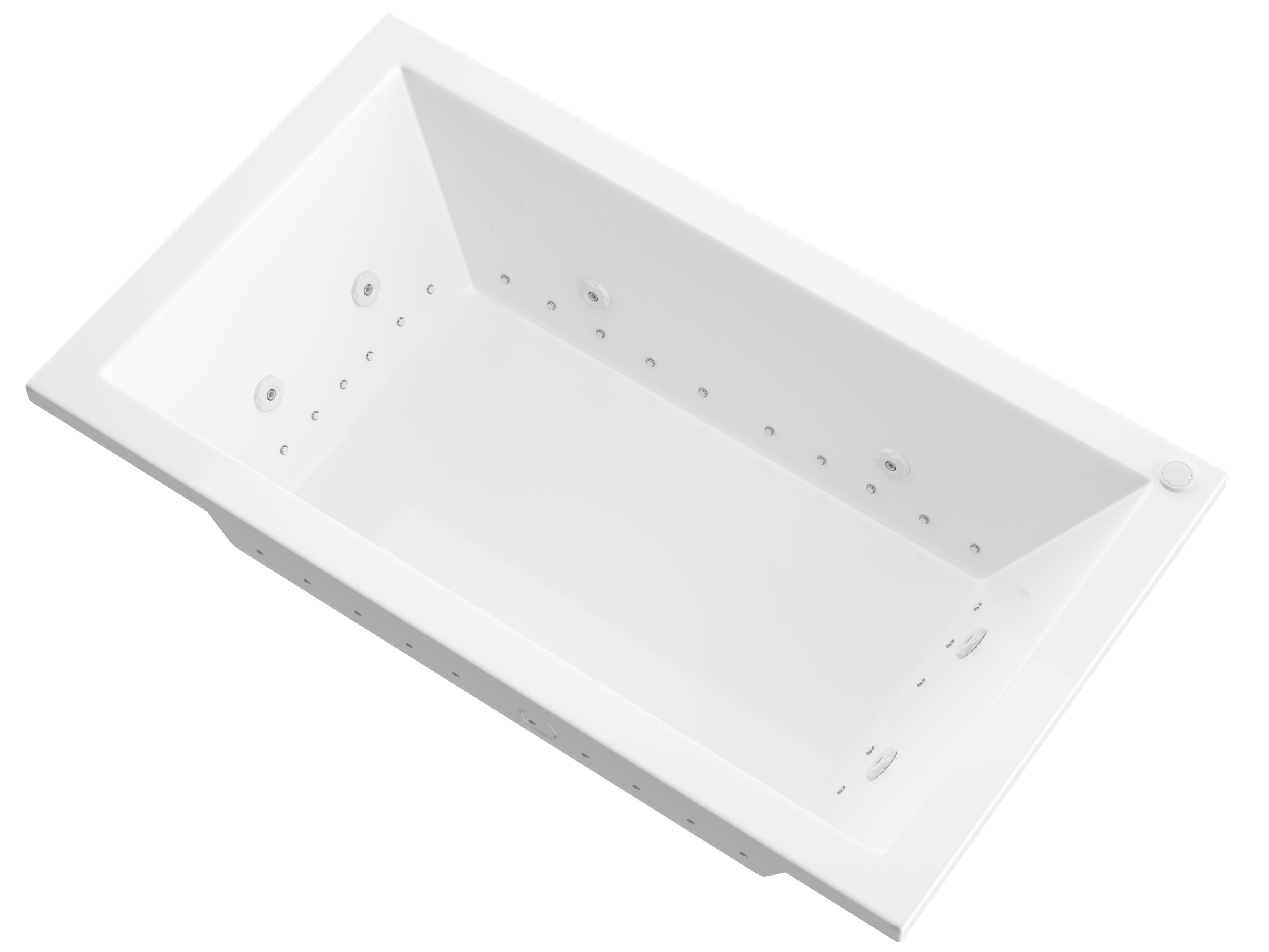 Atlantis Whirlpools Vogue 42 x 72 Rectangular Air & Whirlpool Jetted Bathtub