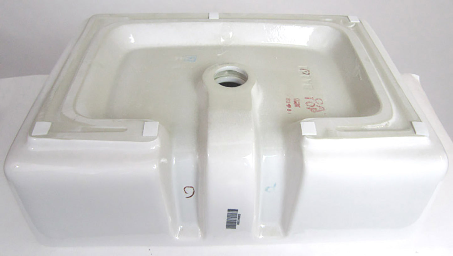 EAGO BA131  20" Rectangular Ceramic Above Mount Basin Vessel Sink