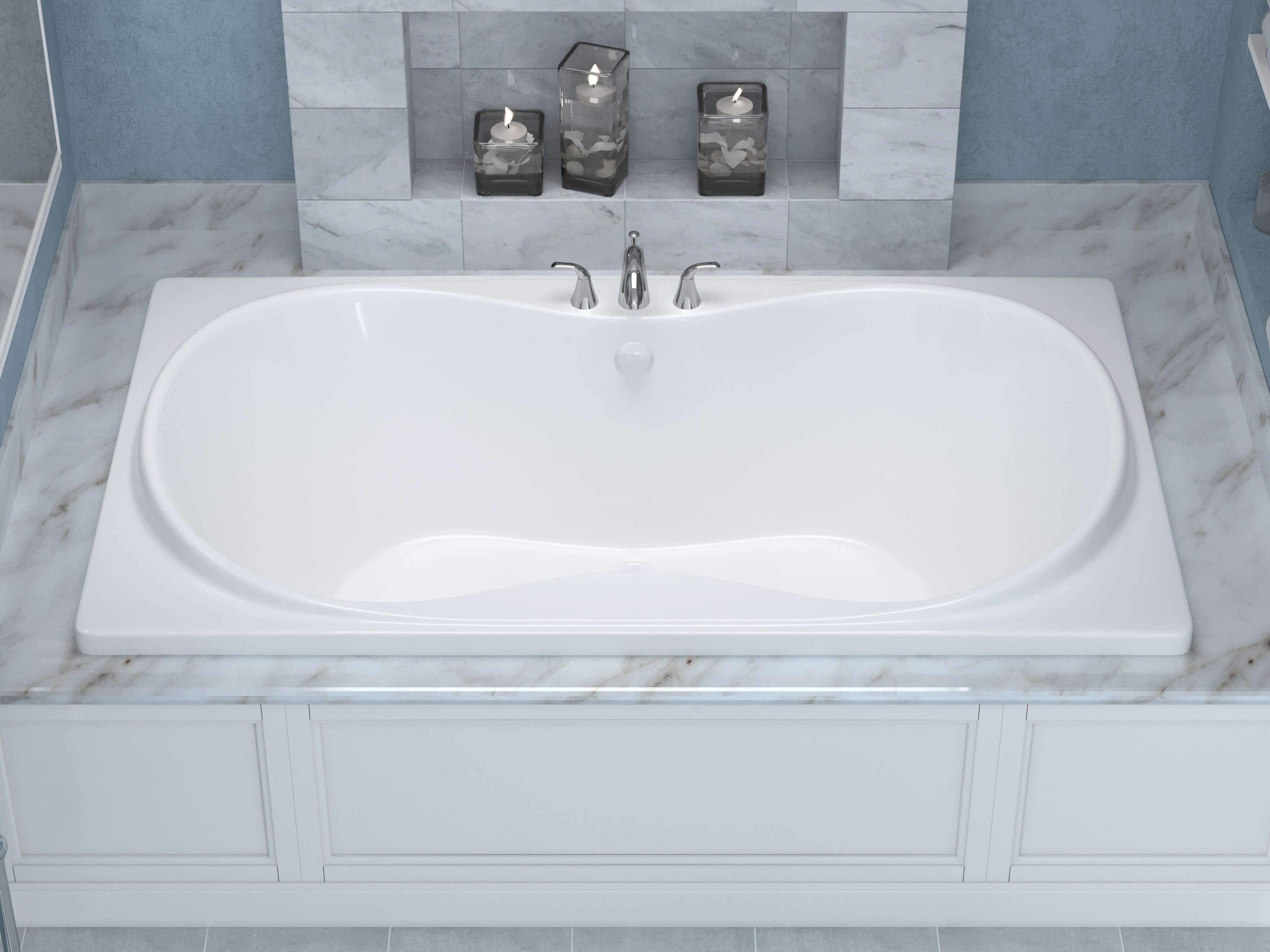 Atlantis Whirlpools Whisper 42 x 72 Rectangular Soaking Bathtub 4272WS