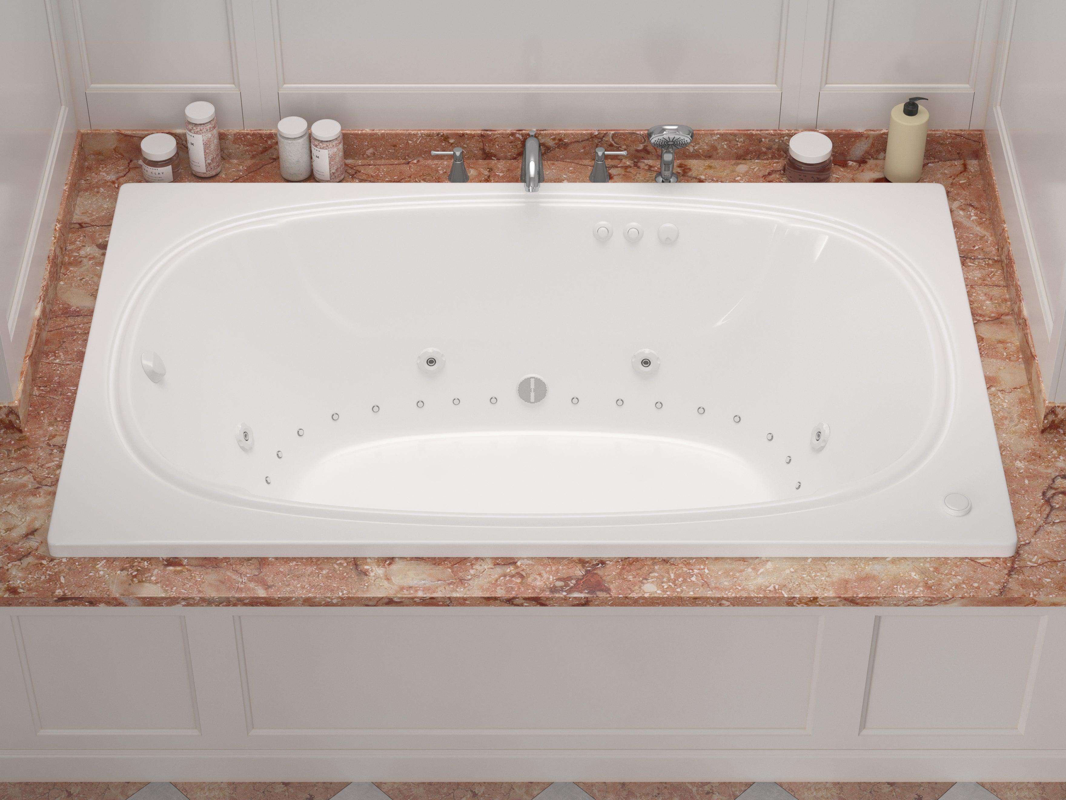 Atlantis Whirlpools Charleston 48 x 72 Rectangular Air & Whirlpool Jetted Bathtub