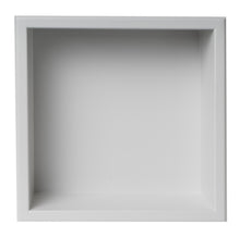 Load image into Gallery viewer, ALFI brand ABNC1212-W 12&quot; x 12&quot; White Matte Stainless Steel Square Single Shelf Bath Shower Niche