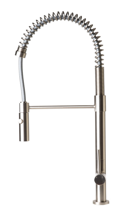 ALFI brand ABKF3732-BN Brushed Nickel Commercial Spring Kitchen Faucet