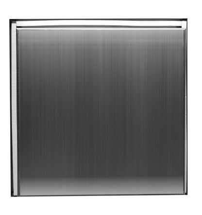 ALFI brand ABN1212-BSS 12 x 12 Brushed Stainless Steel Square Single Shelf Bath Shower Niche