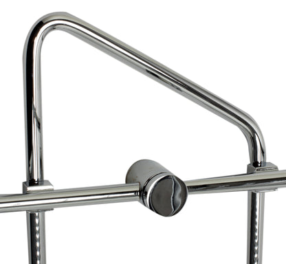 ALFI brand AB9532 Polished Chrome Corner Mounted Double Basket Shower Shelf Bathroom Accessory