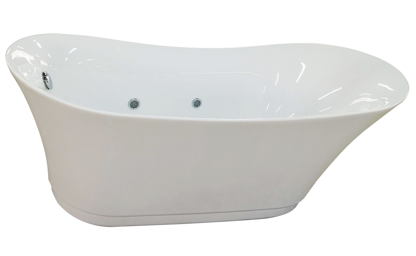 EAGO AM2140  6 Foot White Free Standing Air Bubble Bathtub