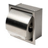 Load image into Gallery viewer, ALFI brand ABTP77-BSS Brushed Stainless Steel Recessed Toilet Paper Holder with Cover