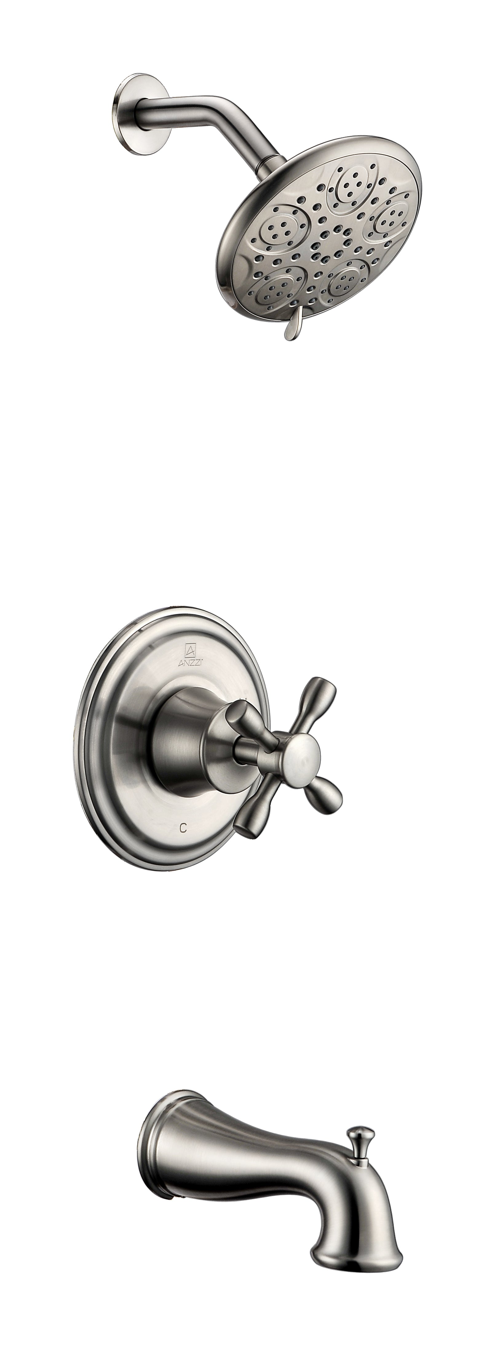 Mesto Series 1-Handle 2-Spray Tub and Shower Faucet