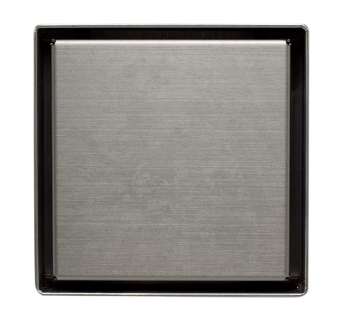 ALFI brand ABSD55B-BSS 5" x 5" Modern Square Brushed Stainless Steel Shower Drain with Solid Cover