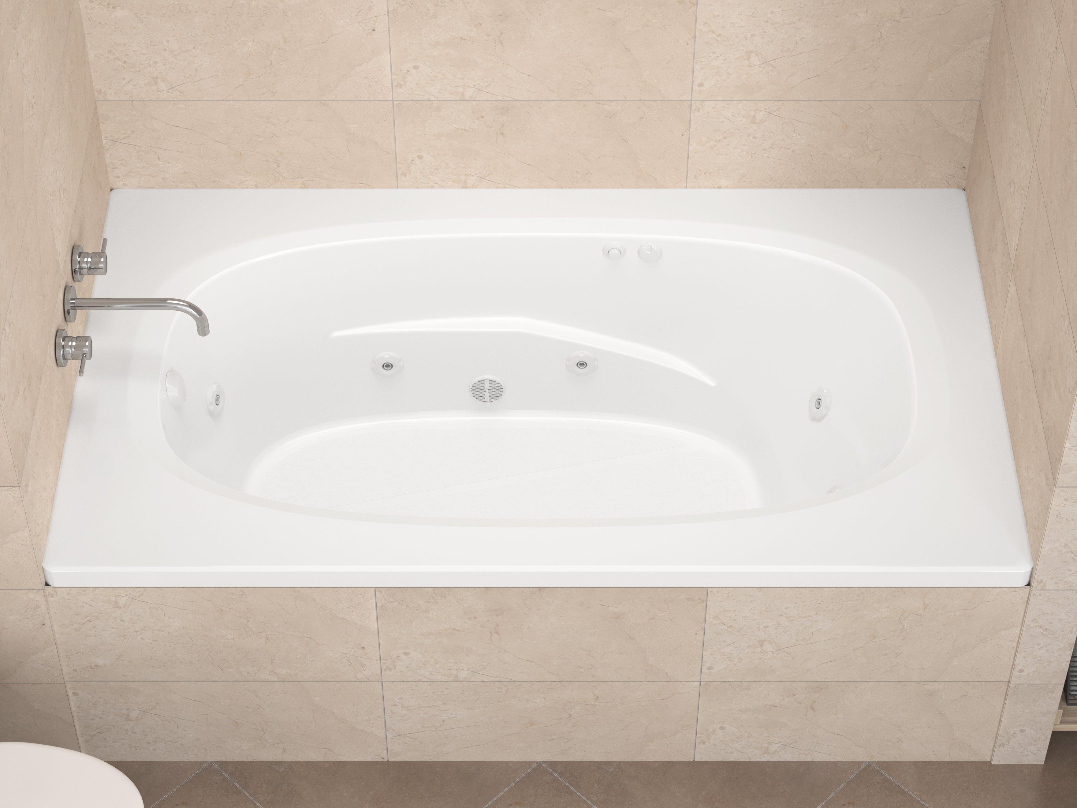 Atlantis Whirlpools Polaris 42 x 72 Rectangular Whirlpool Jetted Bathtub