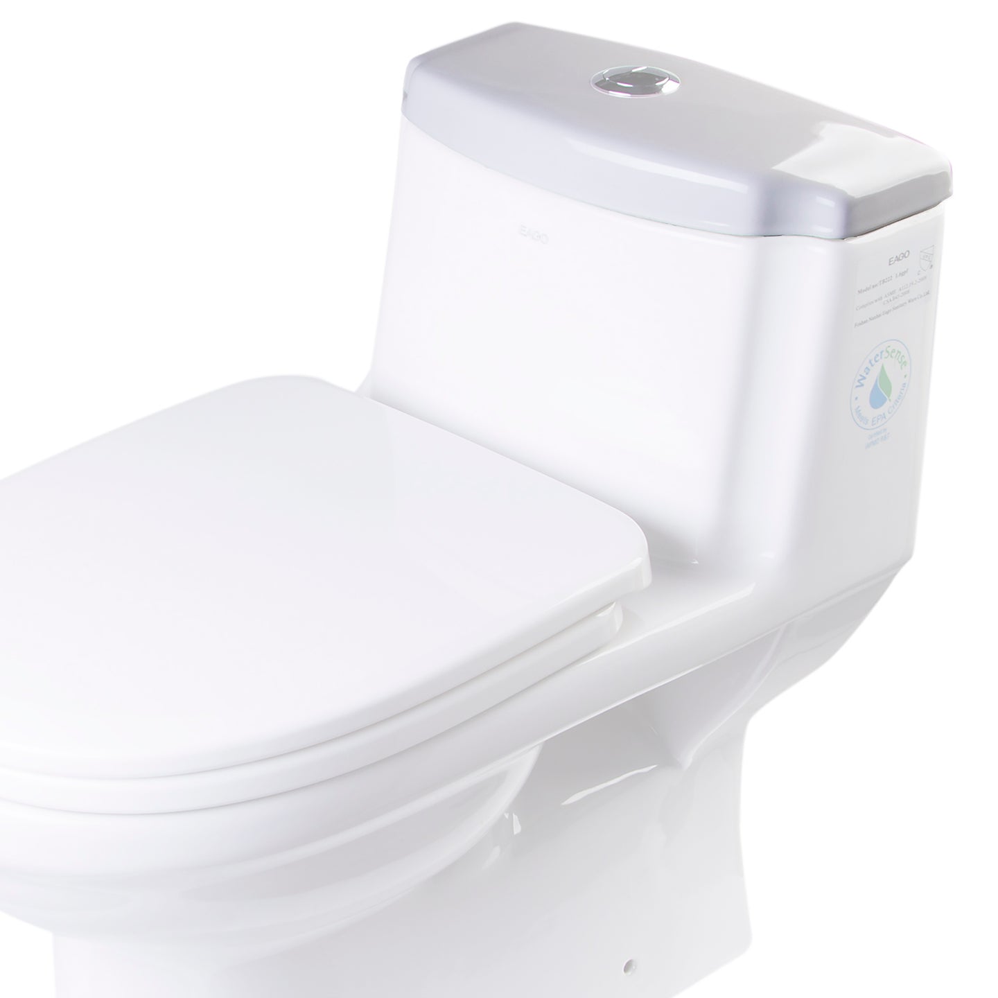EAGO R-222LID Replacement Ceramic Toilet Lid for TB222