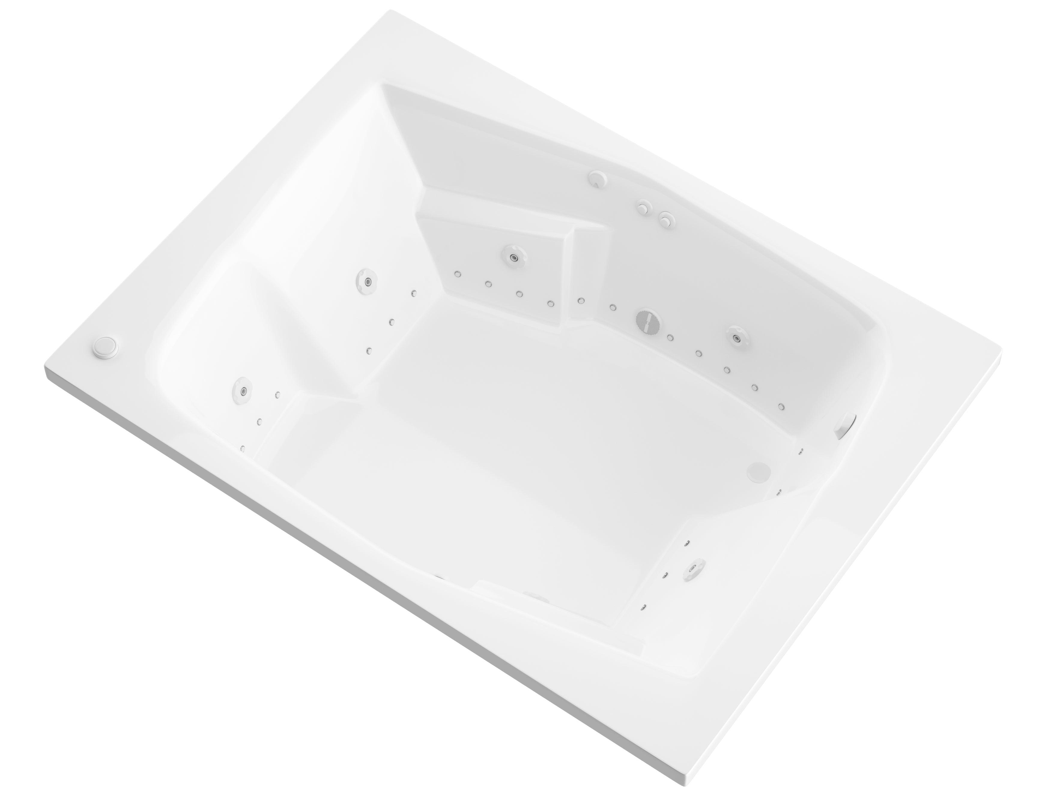 Atlantis Whirlpools Caresse 54 x 72 Rectangular Air & Whirlpool Jetted Bathtub