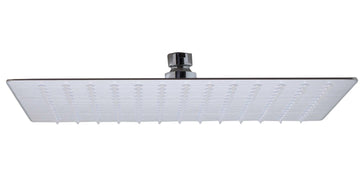 ALFI brand RAIN12S-BSS Solid Brushed Stainless Steel 12" Square Ultra Thin Rain Shower Head