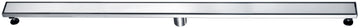 ALFI brand ABLD59B-BSS 59" Brushed Stainless Steel Linear Shower Drain with Solid Cover