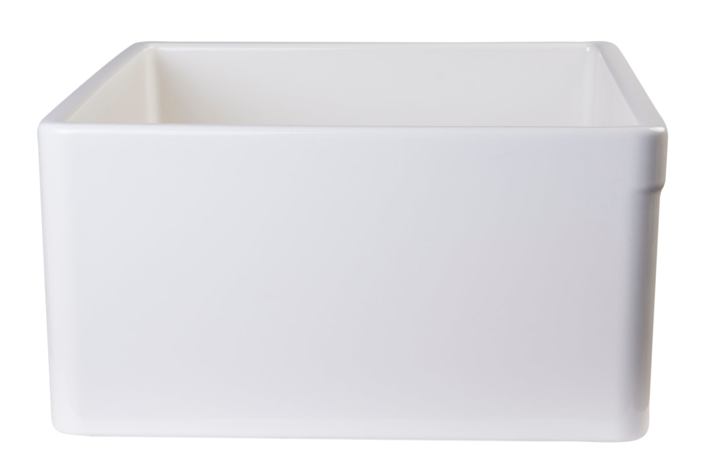 ALFI brand AB506-B Biscuit 26" Decorative Lip Apron Single Bowl Fireclay Farmhouse Kitchen Sink