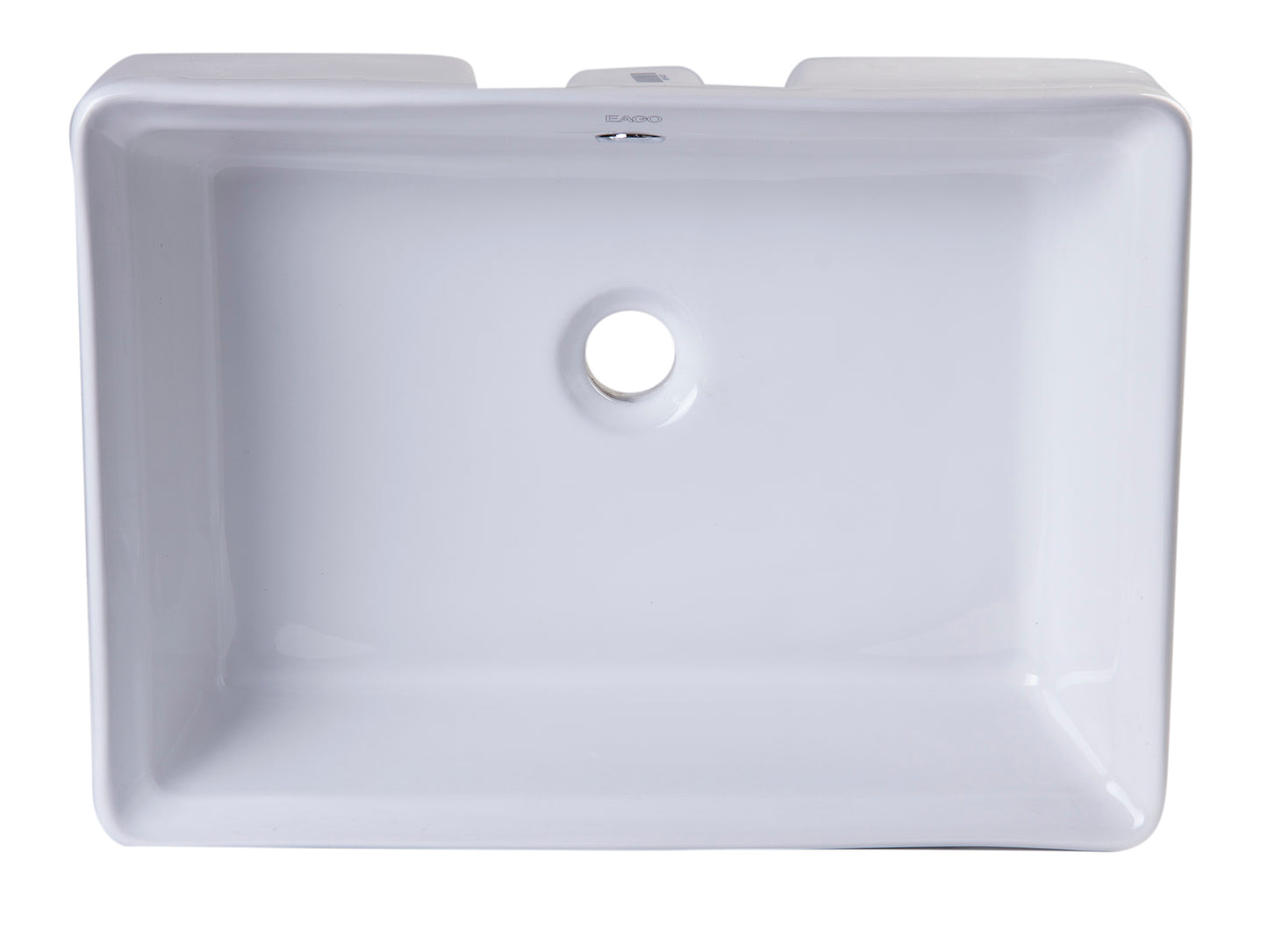 EAGO BA131  20" Rectangular Ceramic Above Mount Basin Vessel Sink