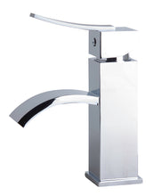 Load image into Gallery viewer, ALFI brand AB1258-PC Polished Chrome Square Body Curved Spout Single Lever Bathroom Faucet