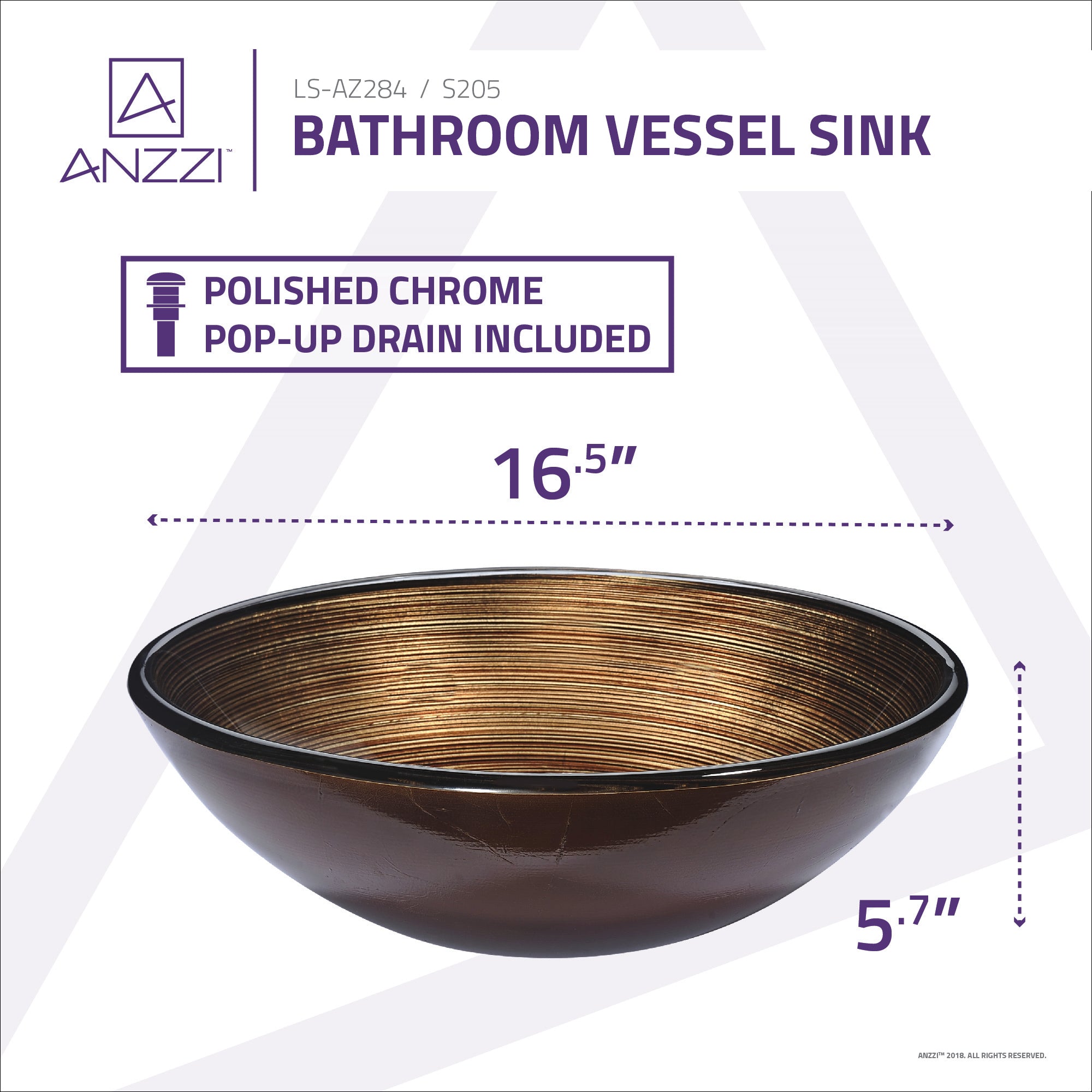 Posh Series Deco-Glass Vessel Sink