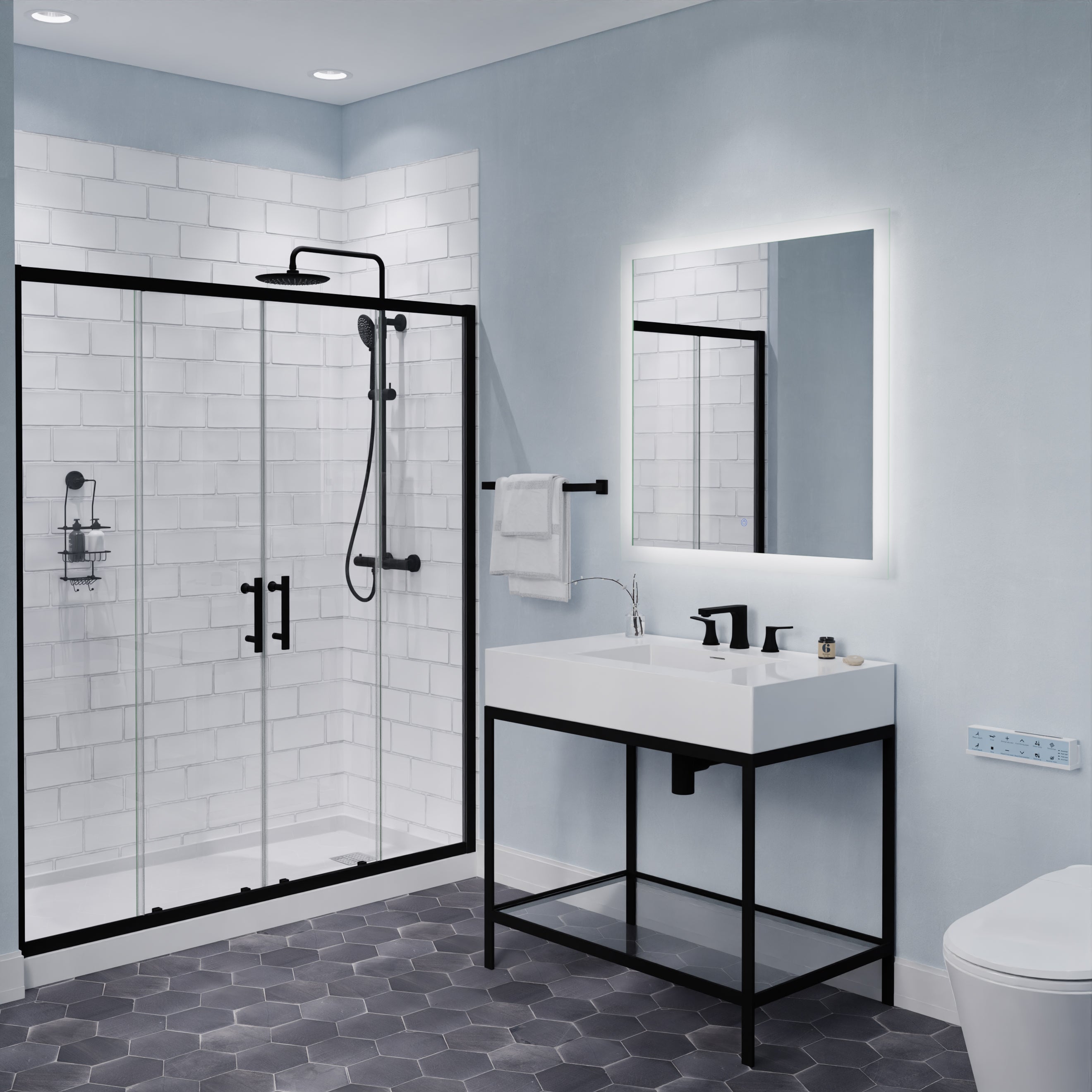 ANZZI 2-Handle 3-Hole 8 in. Widespread Bathroom Faucet With Pop-up Drain