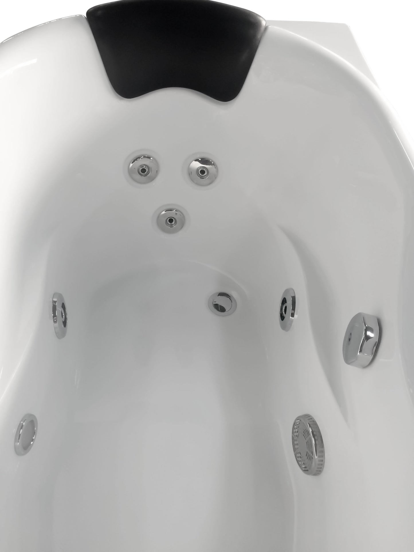 EAGO AM175-R  5' White Acrylic Whirlpool Bathtub - Drain on Left