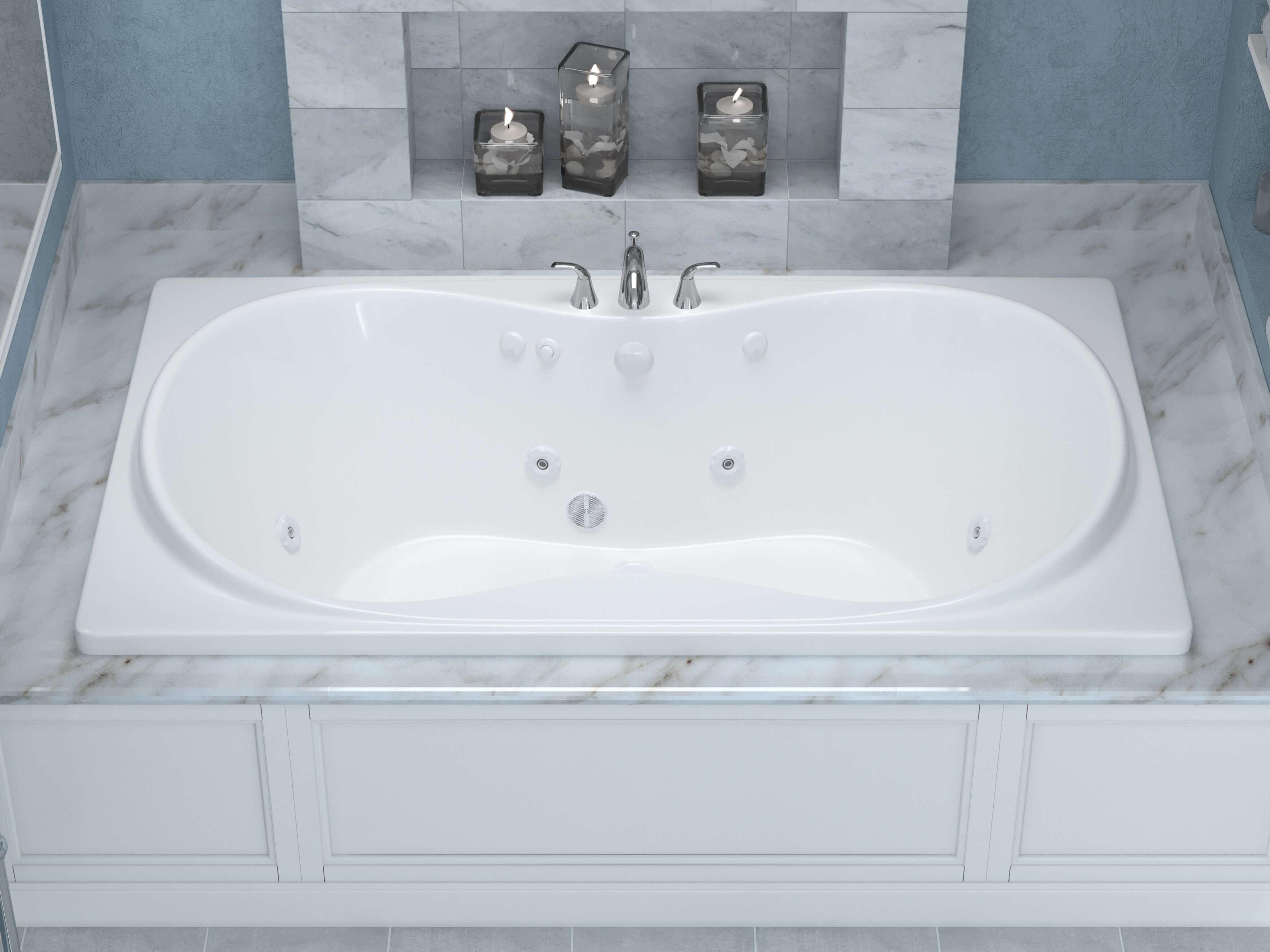Atlantis Whirlpools Whisper 42 x 72 Rectangular Whirlpool Jetted Bathtub