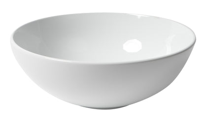 ALFI brand ABC905 White 15" Round Vessel Bowl Above Mount Ceramic Sink