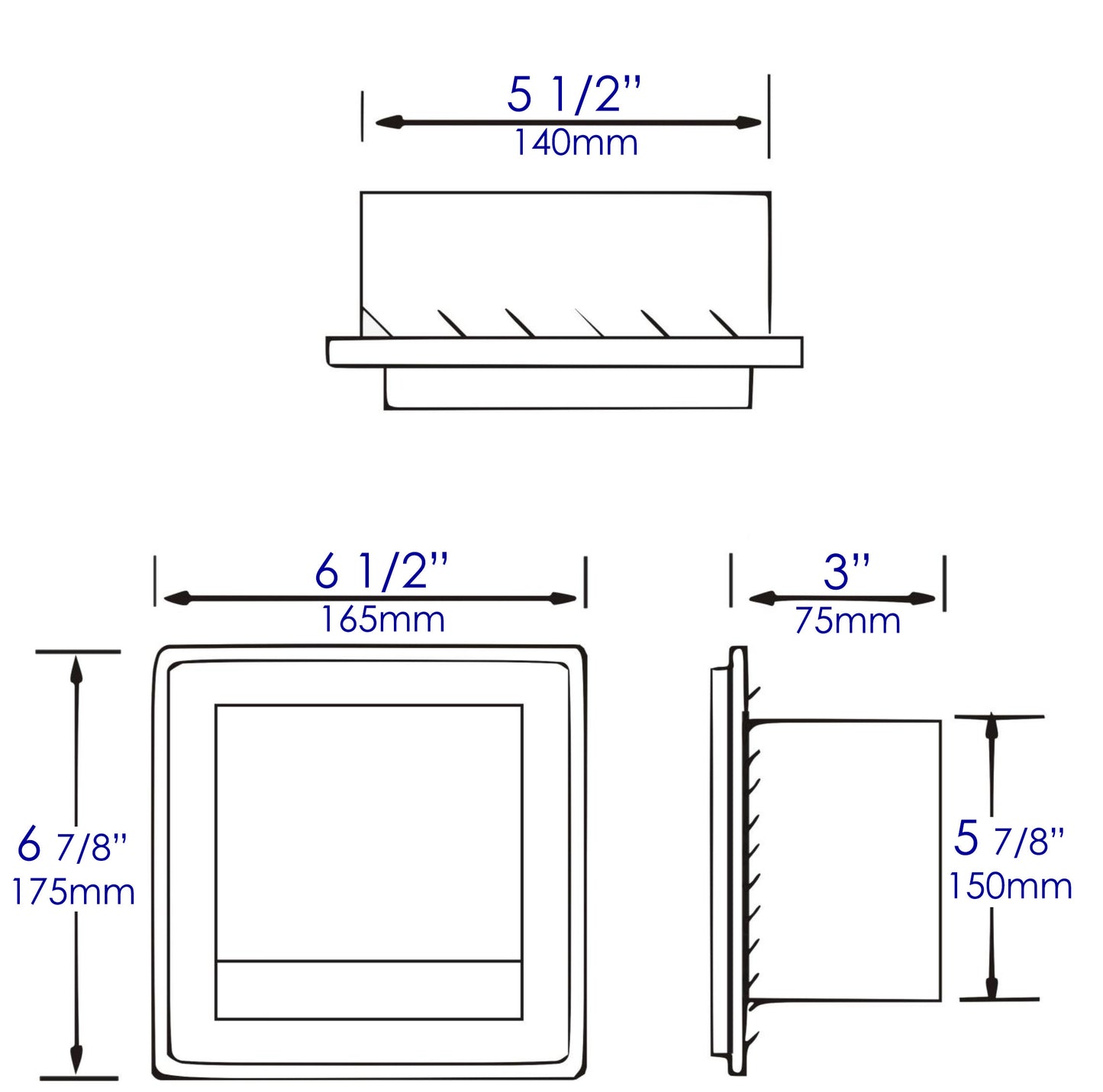 ALFI brand ABTP77-PSS Polished Stainless Steel Recessed Toilet Paper Holder with Cover