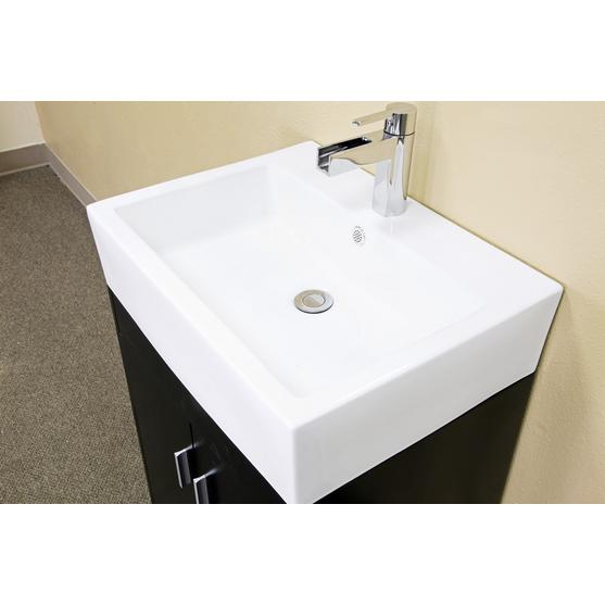 Bellaterra 22.8 in Single Sink Vanity-Wood-Dark Espresso 203146