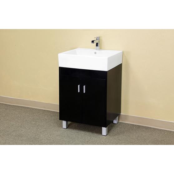 Bellaterra 22.8 in Single Sink Vanity-Wood-Dark Espresso 203146