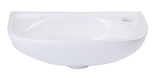 Load image into Gallery viewer, ALFI brand AB102 Small White Wall Mounted Porcelain Bathroom Sink Basin