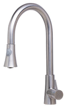 Load image into Gallery viewer, ALFI brand AB2034-BSS Solid Brushed Stainless Steel Pull Down Single Hole Kitchen Faucet