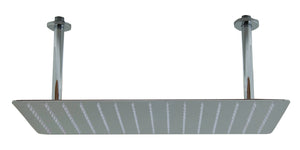 ALFI brand RAIN2012-PSS 20" Rectangular Polished Solid Stainless Steel Ultra Thin Rain Shower Head