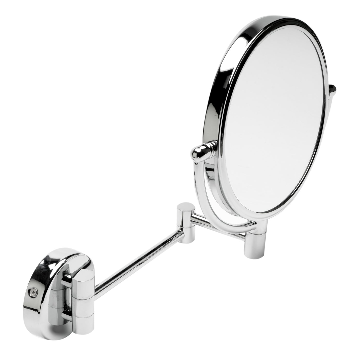 ALFI brand ABM8WR-PC 8" Round Wall Mounted 5x Magnify Cosmetic Mirror