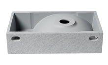 Load image into Gallery viewer, ALFI brand ABCO108 16&quot; Small Rectangular Solid Concrete Wall Mounted Bathroom Sink