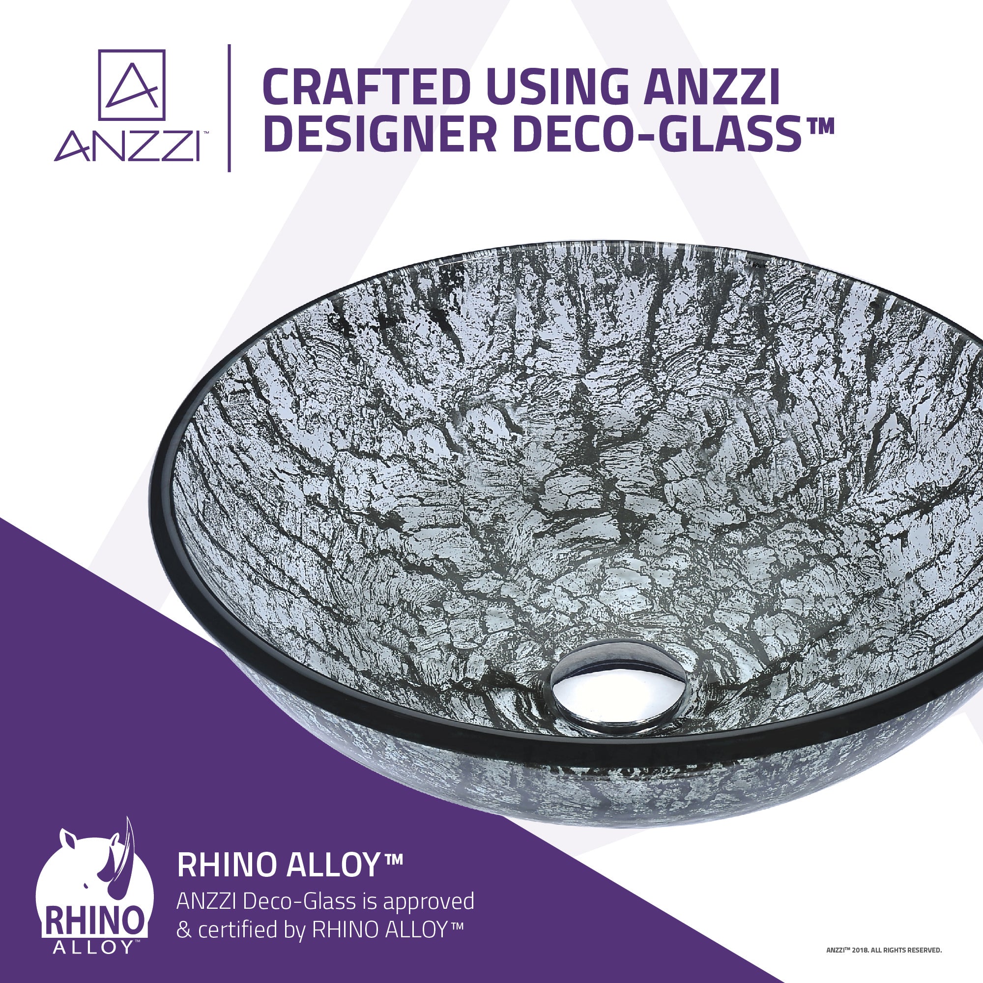 Posh Series Deco-Glass Vessel Sink