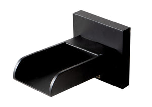 ALFI brand AB1796-BM Black Matte Widespread Wall Mounted Modern Waterfall Bathroom Faucet