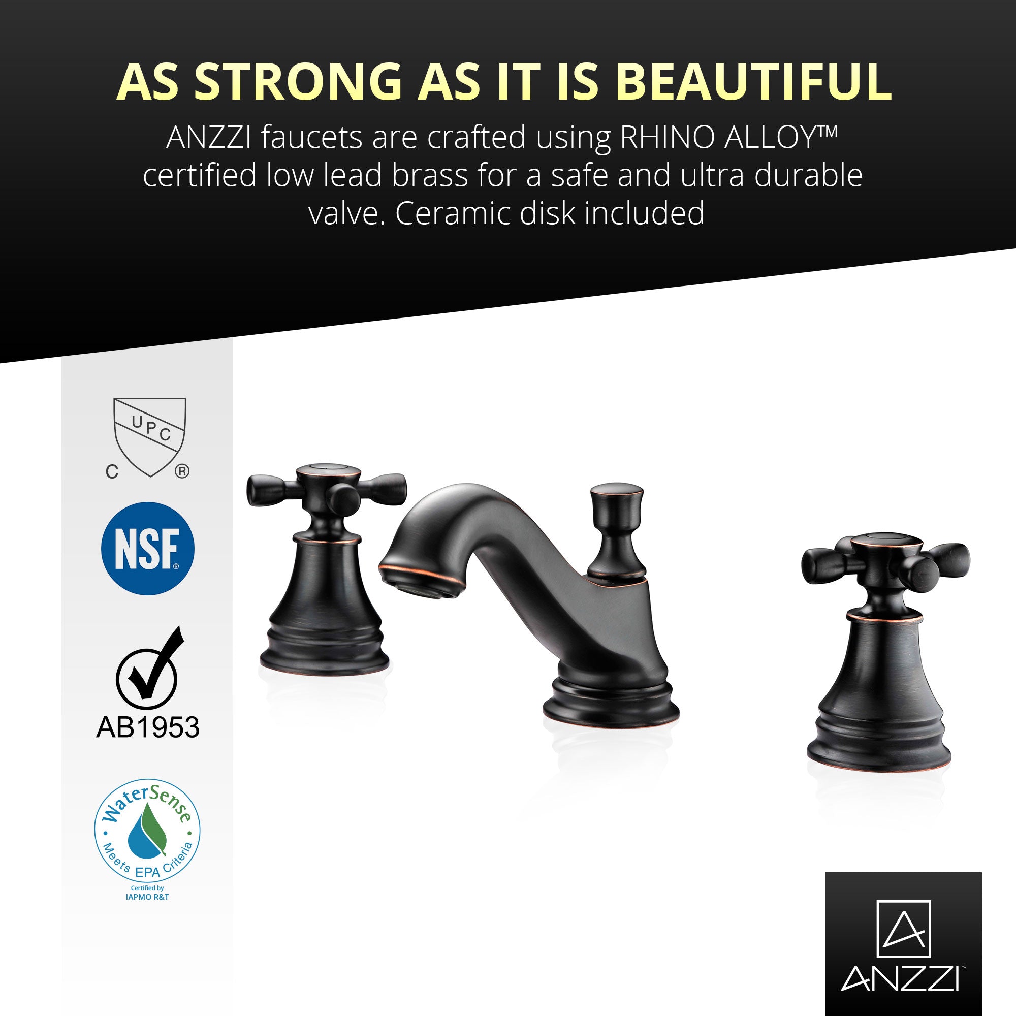 Melody Series 8 in. Widespread 2-Handle Mid-Arc Bathroom Faucet in Oil Rubbed Bronze