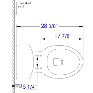 EAGO R-364SEAT Replacement Soft Closing Toilet Seat for TB364