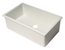 Load image into Gallery viewer, ALFI brand AB3018UD-W 30&quot; White Undermount / Drop In Fireclay Kitchen Sink