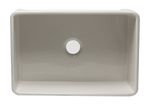 ALFI brand AB3020SB-B 30 inch Biscuit Reversible Single Fireclay Farmhouse Kitchen Sink