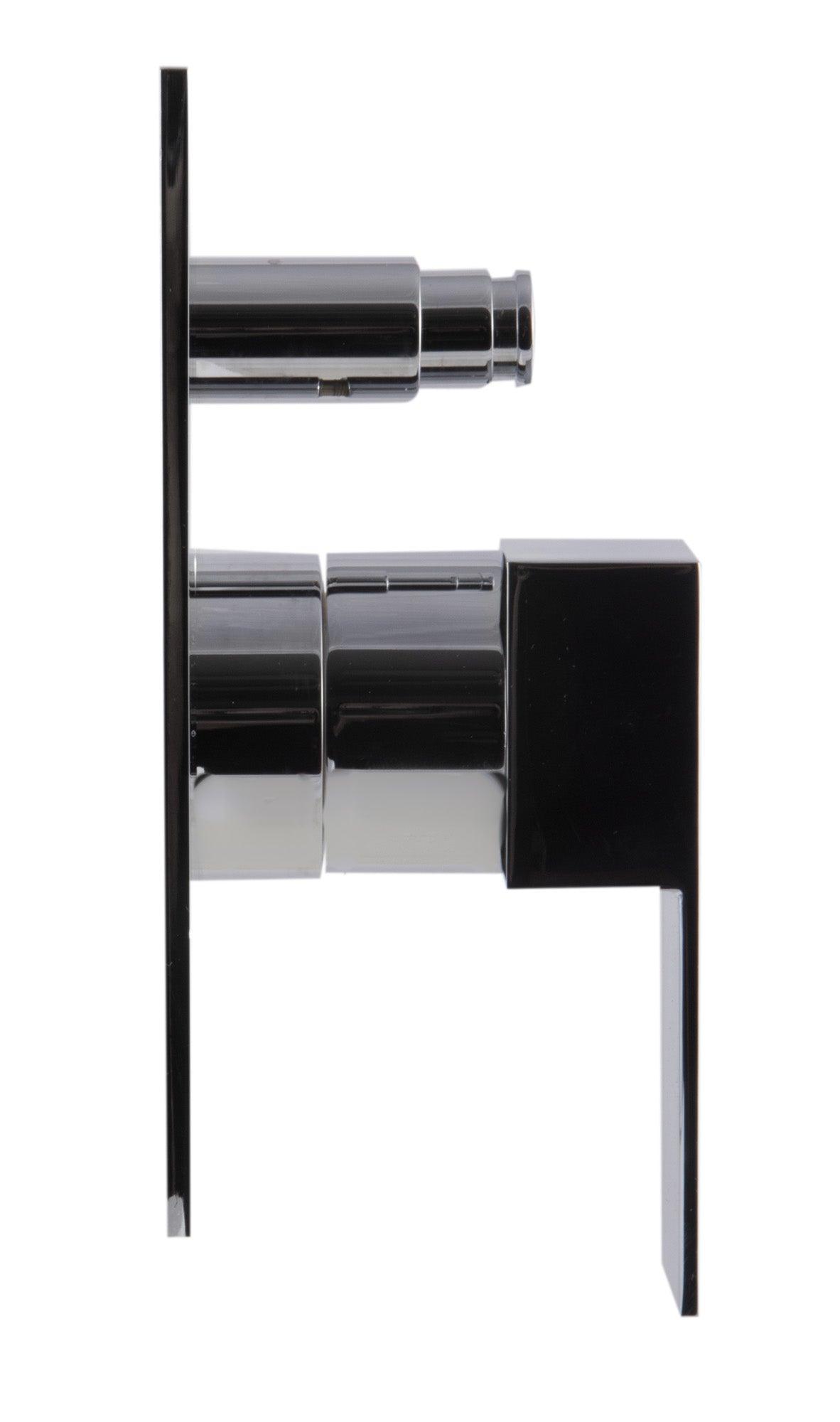 ALFI brand AB6801-PC Polished Chrome Modern Square Pressure Balanced Shower Mixer with Diverter