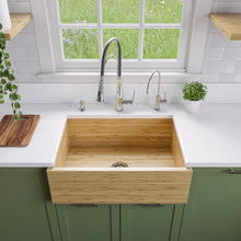 Load image into Gallery viewer, ALFI brand AB3021 30&quot; Single Bowl Bamboo Kitchen Farm Sink