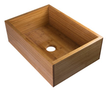 Load image into Gallery viewer, ALFI brand AB3021 30&quot; Single Bowl Bamboo Kitchen Farm Sink