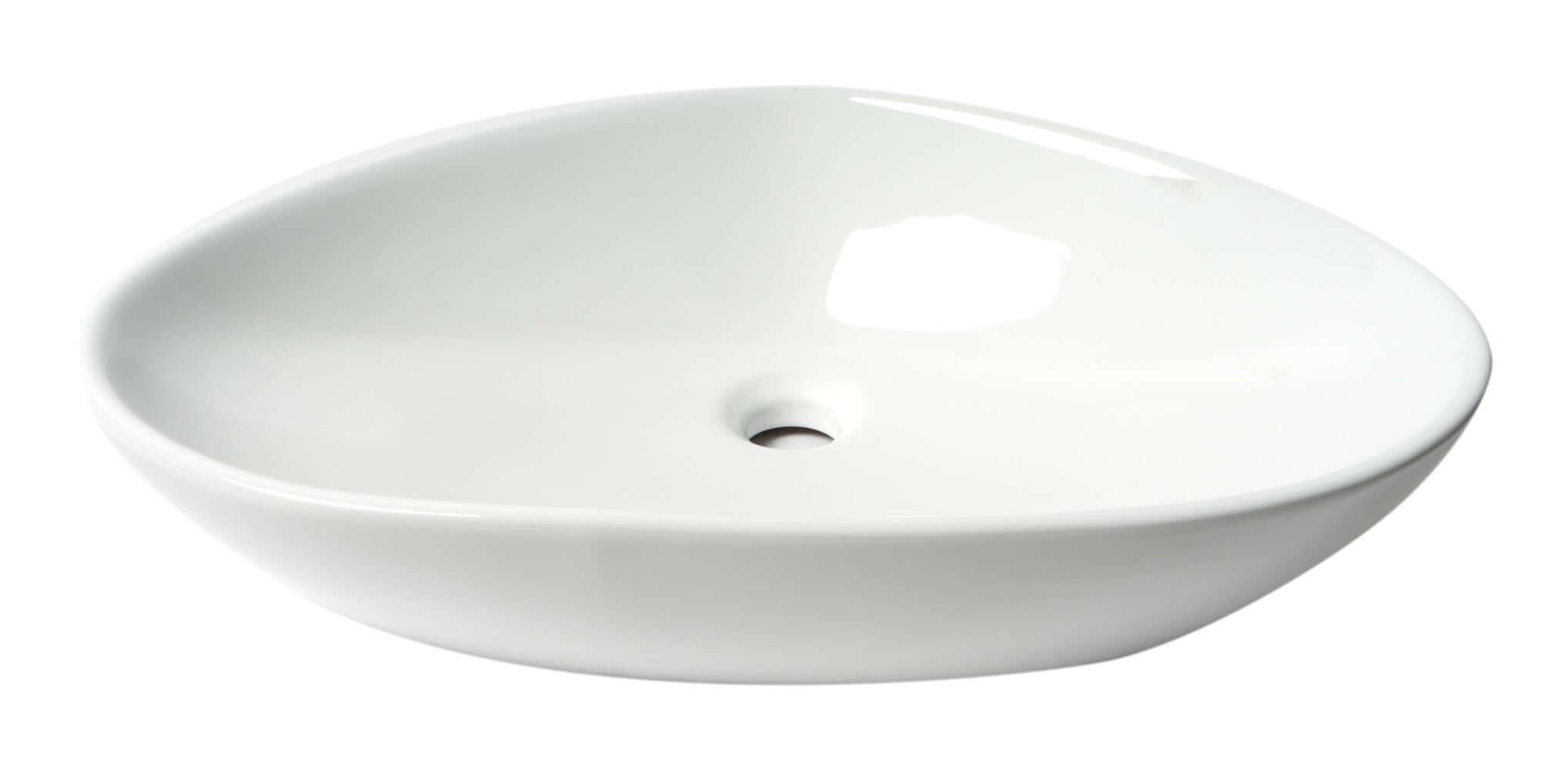 ALFI brand ABC914 White 23" Fancy Above Mount Ceramic Sink