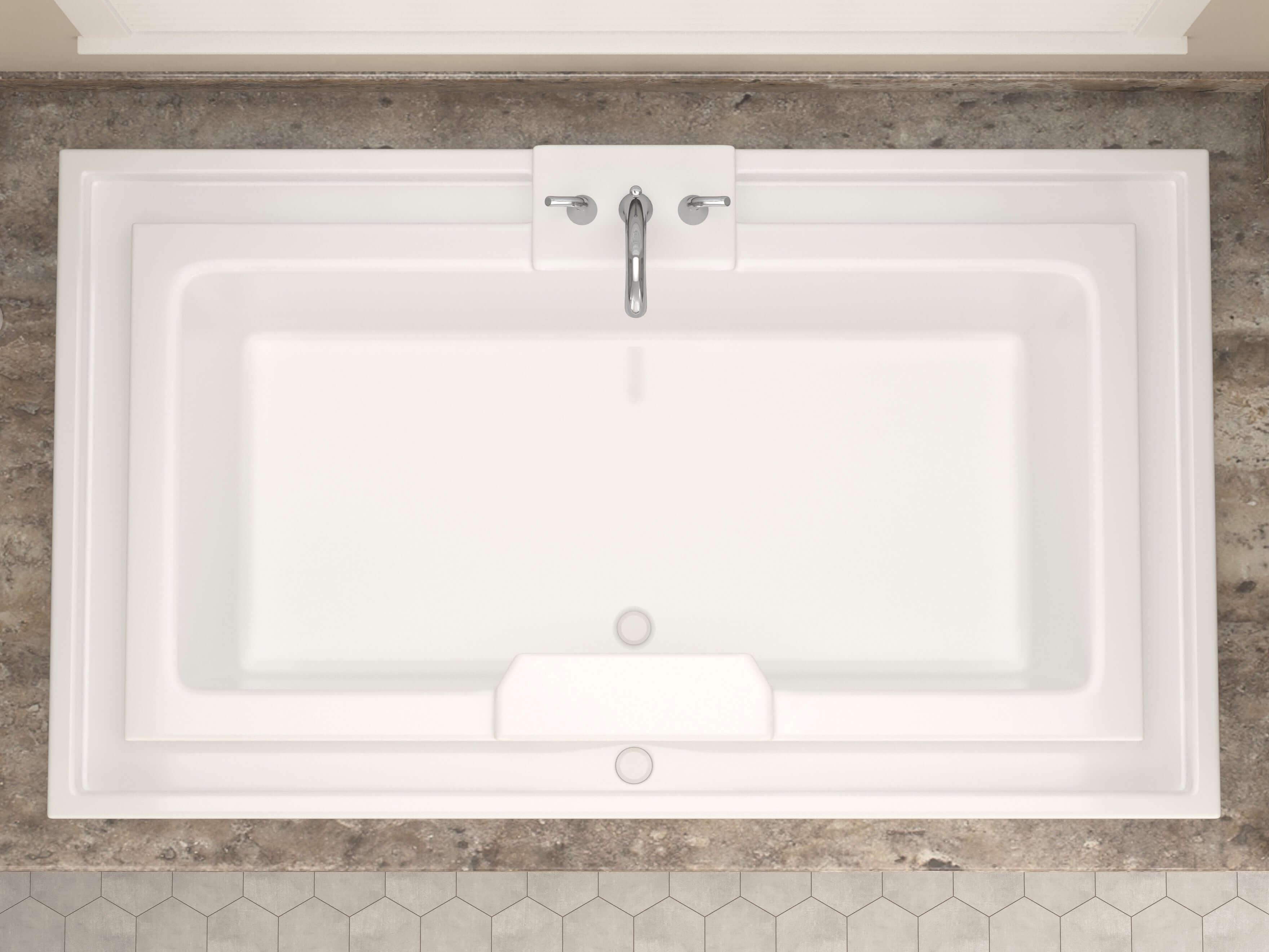 Atlantis Whirlpools Infinity 46 x 78 Endless Flow Soaking Bathtub 4678IS