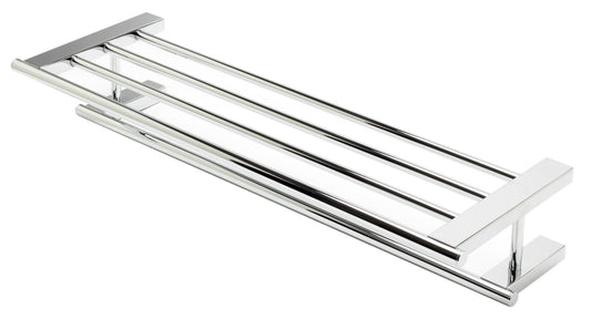 ALFI brand AB9564-PC Polished Chrome 26 inch Towel Bar & Shelf Bathroom Accessory