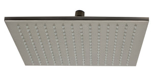 ALFI brand LED12S-BN Brushed Nickel 12" Square Multi Color LED Rain Shower Head