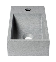 Load image into Gallery viewer, ALFI brand ABCO108 16&quot; Small Rectangular Solid Concrete Wall Mounted Bathroom Sink